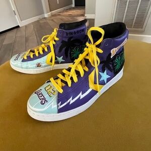 Converse x Chinatown Market 2002 NBA Lakers Edition Pro Leather Hightop Sz 12